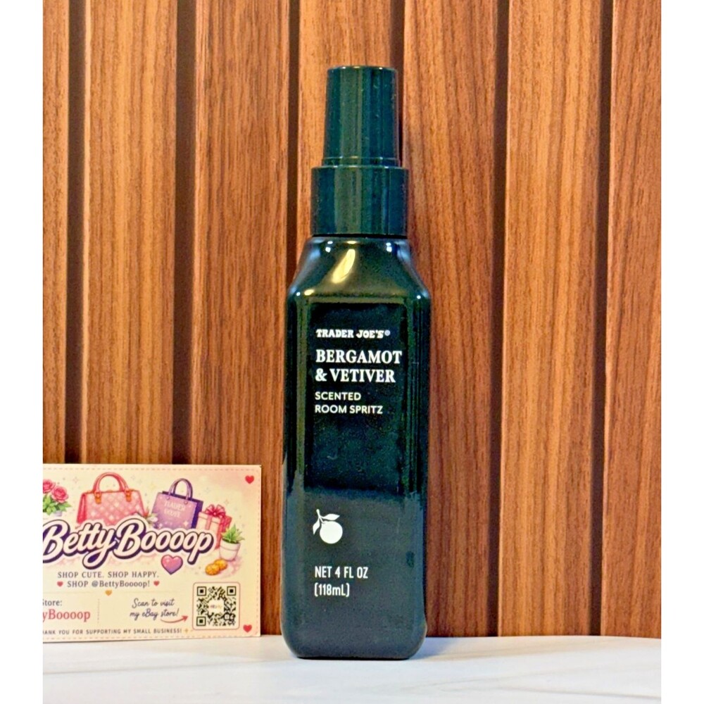 Trader Joe's Bergamot & Vetiver ROOM SPRAY SPRITZ 4 Fl Oz SEASONAL LIMITED [NEW]